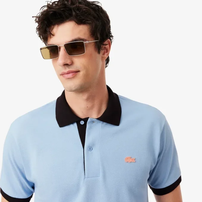 Πolo Μπλούζα Classic Fit με ραβδώσεις σε αντίθεση Πolo Μπλούζα Classic Fit με ραβδώσεις σε αντίθεση