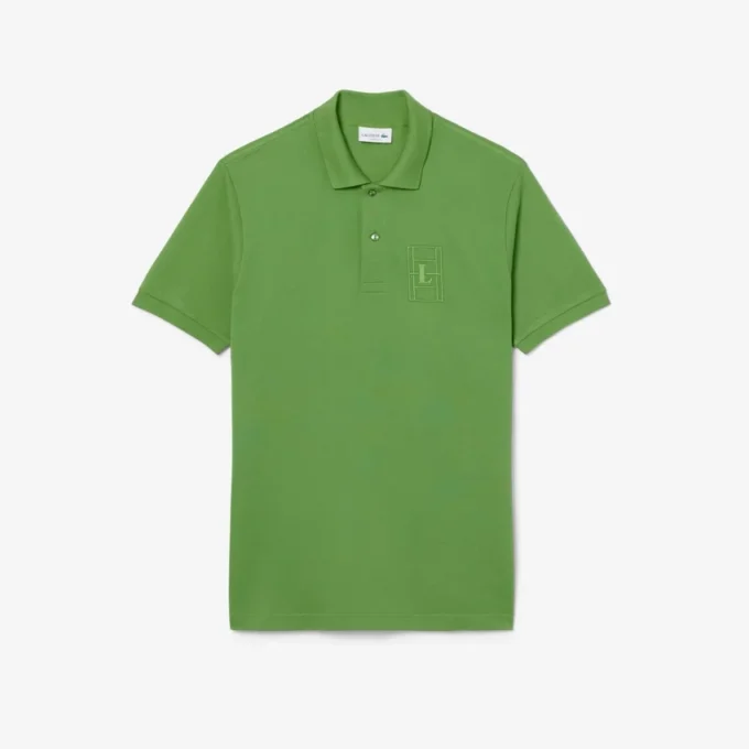 Πolo Μπλούζα Petit Piqua με κλασική εφαρμογή και κεντημένες λεπτομέρειες Πolo Μπλούζα Petit Piqua με κλασική εφαρμογή και κεντημένες λεπτομέρειες