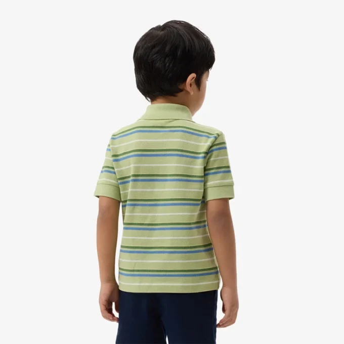 Πόλο Petit Piqua με ρίγες σε αντίθεση Πόλο Petit Piqua με ρίγες σε αντίθεση