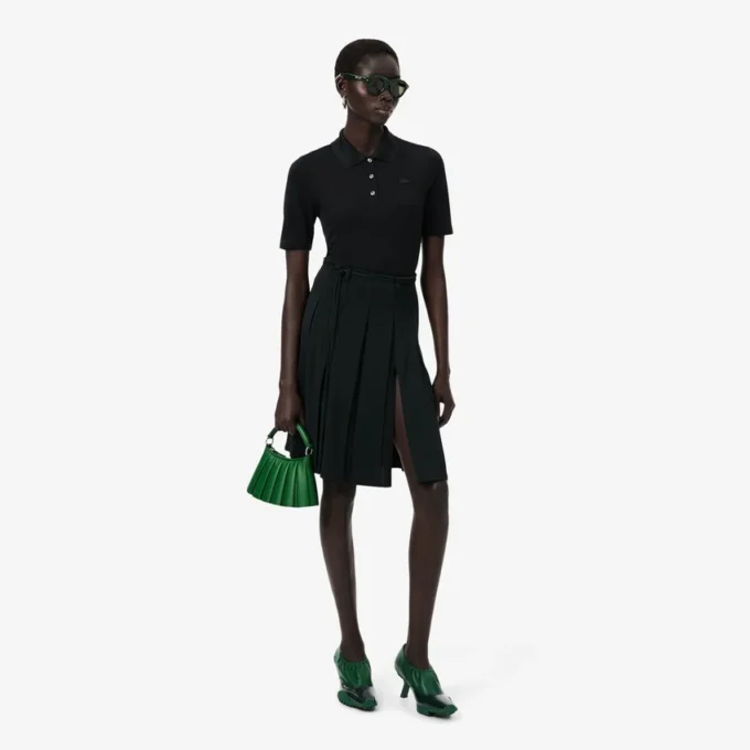Πolo Runway Slim Fit από μετάξι Mini-Piqua Πolo Runway Slim Fit από μετάξι Mini-Piqua