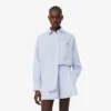 Πουκάμισο από μείγμα λινού και βαμβακιού σε oversized γραμμή Πουκάμισο από μείγμα λινού και βαμβακιού σε oversized γραμμή