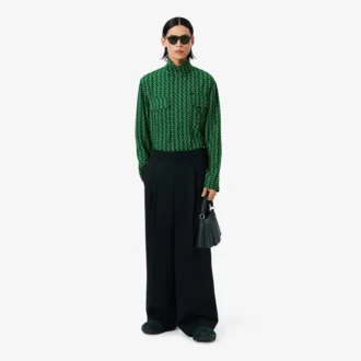 Πουκάμισο Runway Regular Fit με τυπωμένο σχέδιο από σατέν