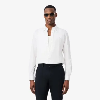 Πουκάμισο Slim Fit από μείγμα βαμβακιού και ύφασμα The Blend