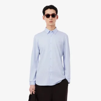 Πουκάμισο Slim Fit από μείγμα βαμβακιού και ύφασμα The Blend