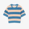 Ριγέ πλεκτό T-shirt Ριγέ πλεκτό T-shirt