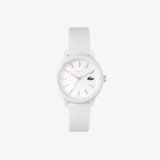 Ρολόι Lacoste.12.12 με λευκό λουράκι από σιλικόνη