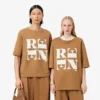 Σατέν T-shirt με γραφικά Runway Σατέν T-shirt με γραφικά Runway