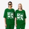 Σατέν T-shirt με γραφικά Runway Σατέν T-shirt με γραφικά Runway