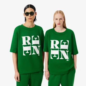Σατέν T-shirt με γραφικά Runway