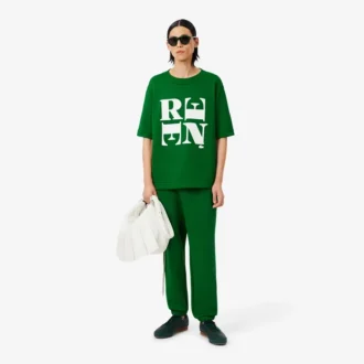 Σατέν T-shirt με γραφικά Runway