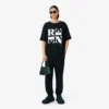 Σατέν T-shirt με γραφικά Runway Σατέν T-shirt με γραφικά Runway