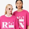 Σατέν T-shirt με γραφικά Runway Σατέν T-shirt με γραφικά Runway