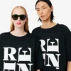 Σατέν T-shirt με γραφικά Runway Σατέν T-shirt με γραφικά Runway