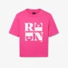 Σατέν T-shirt με γραφικά Runway Σατέν T-shirt με γραφικά Runway