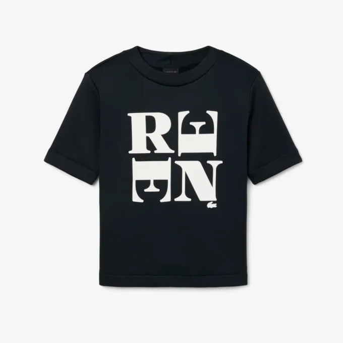 Σατέν T-shirt με γραφικά Runway Σατέν T-shirt με γραφικά Runway