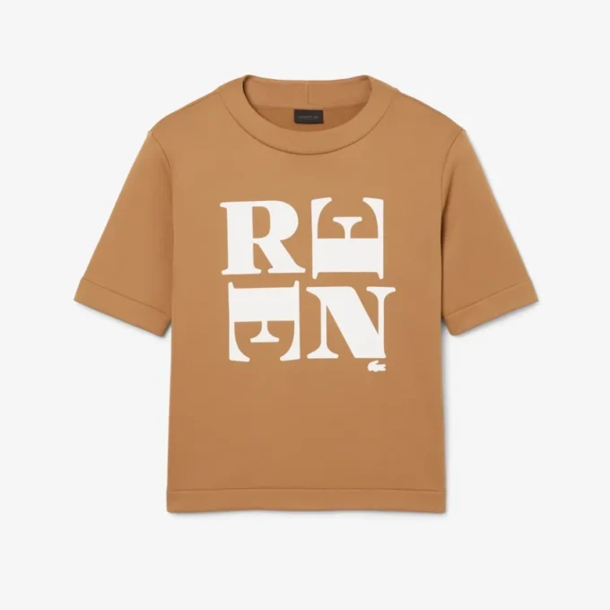 Σατέν T-shirt με γραφικά Runway Σατέν T-shirt με γραφικά Runway