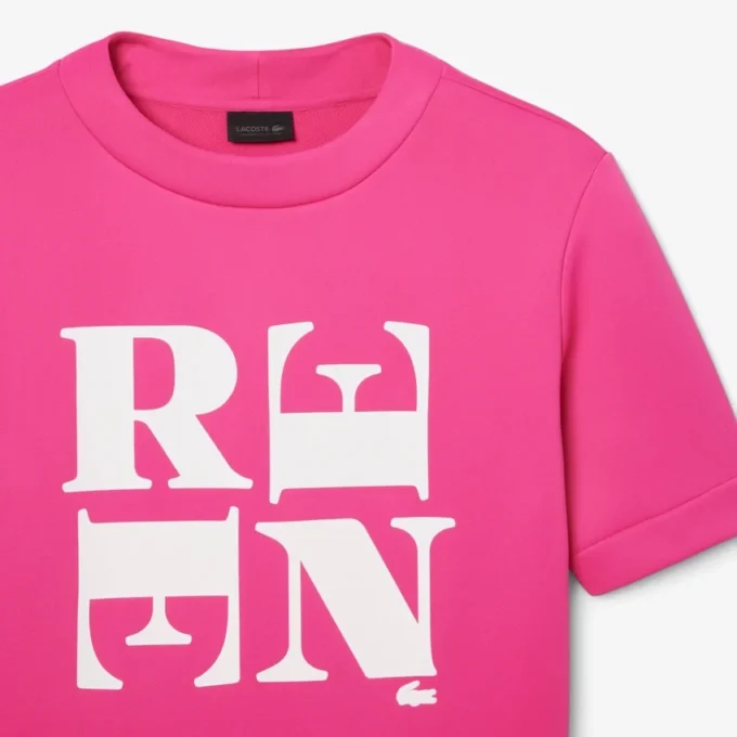 Σατέν T-shirt με γραφικά Runway Σατέν T-shirt με γραφικά Runway