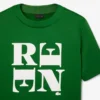 Σατέν T-shirt με γραφικά Runway Σατέν T-shirt με γραφικά Runway