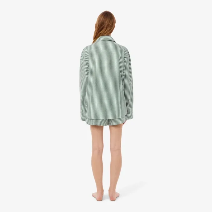 Σετ πιτζάμας από ριγέ ποπλίν σε oversized μέγεθος Σετ πιτζάμας από ριγέ ποπλίν σε oversized μέγεθος