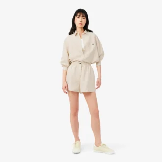 Σορτς από μείγμα λινού και ύφασμα The Blend σε oversized γραμμή