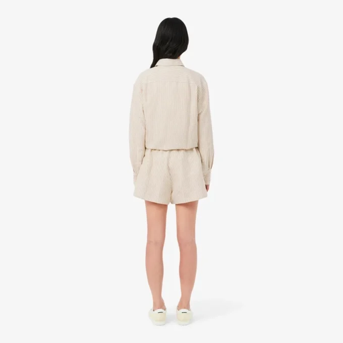 Σορτς από μείγμα λινού και ύφασμα The Blend σε oversized γραμμή Σορτς από μείγμα λινού και ύφασμα The Blend σε oversized γραμμή
