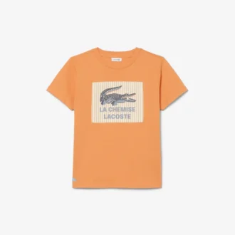 T-shirt από βαμβάκι με διακοσμητικό έμβλημα