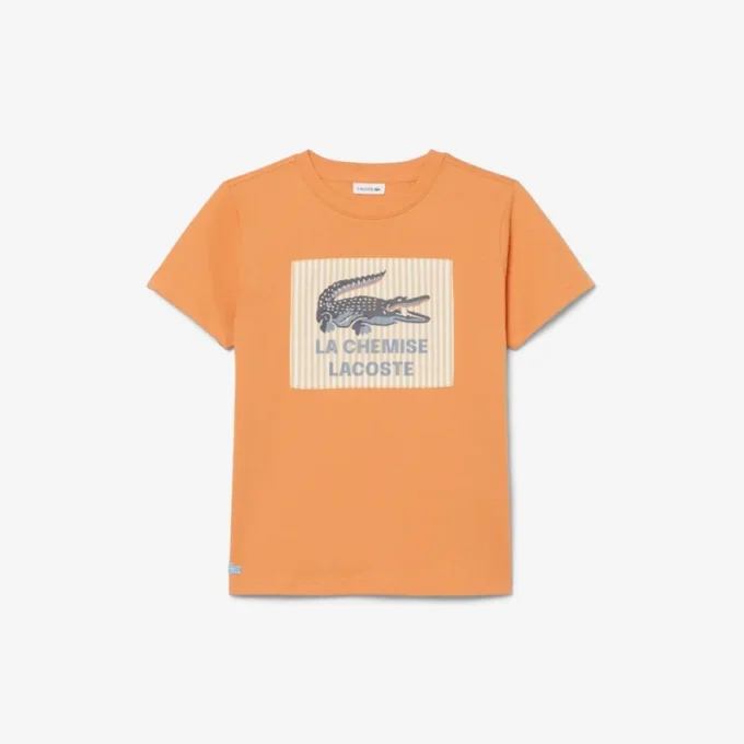 T-shirt από βαμβάκι με διακοσμητικό έμβλημα T-shirt από βαμβάκι με διακοσμητικό έμβλημα