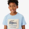 T-shirt από βαμβάκι με διακοσμητικό έμβλημα T-shirt από βαμβάκι με διακοσμητικό έμβλημα