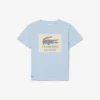 T-shirt από βαμβάκι με διακοσμητικό έμβλημα T-shirt από βαμβάκι με διακοσμητικό έμβλημα