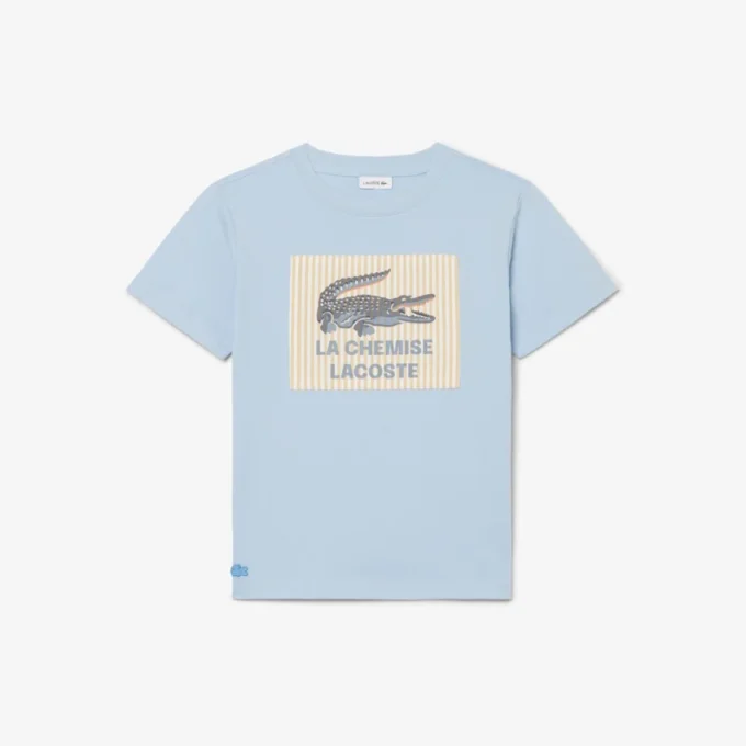 T-shirt από βαμβάκι με διακοσμητικό έμβλημα T-shirt από βαμβάκι με διακοσμητικό έμβλημα