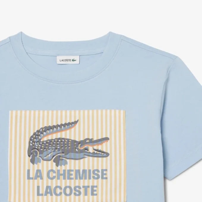 T-shirt από βαμβάκι με διακοσμητικό έμβλημα T-shirt από βαμβάκι με διακοσμητικό έμβλημα