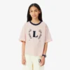 T-shirt από βαμβάκι με έμβλημα σε αντίθεση T-shirt από βαμβάκι με έμβλημα σε αντίθεση