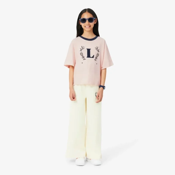 T-shirt από βαμβάκι με έμβλημα σε αντίθεση T-shirt από βαμβάκι με έμβλημα σε αντίθεση