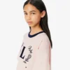 T-shirt από βαμβάκι με έμβλημα σε αντίθεση T-shirt από βαμβάκι με έμβλημα σε αντίθεση