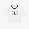 T-shirt από βαμβάκι με έμβλημα σε αντίθεση T-shirt από βαμβάκι με έμβλημα σε αντίθεση