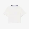 T-shirt από βαμβάκι με έμβλημα σε αντίθεση T-shirt από βαμβάκι με έμβλημα σε αντίθεση
