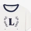 T-shirt από βαμβάκι με έμβλημα σε αντίθεση T-shirt από βαμβάκι με έμβλημα σε αντίθεση
