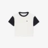 T-shirt από βαμβάκι με λεπτομέρειες σε αντίθεση
