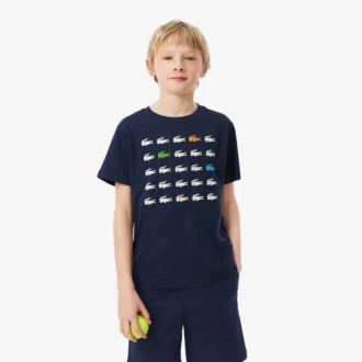 T-shirt από βαμβάκι με τύπωμα κροκοδείλου