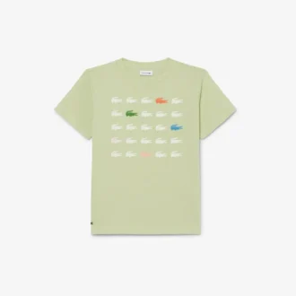 T-shirt από βαμβάκι με τύπωμα κροκοδείλου