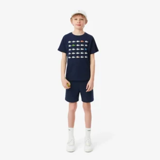 T-shirt από βαμβάκι με τύπωμα κροκοδείλου