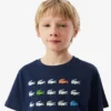 T-shirt από βαμβάκι με τύπωμα κροκοδείλου