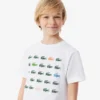 T-shirt από βαμβάκι με τύπωμα κροκοδείλου