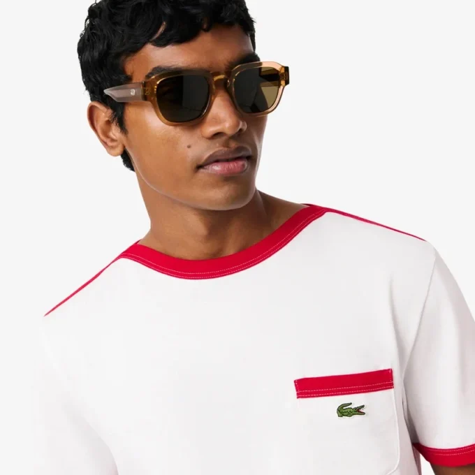 Τ-shirt από βαρύ βαμβάκι με λεπτομέρεια τσέπης