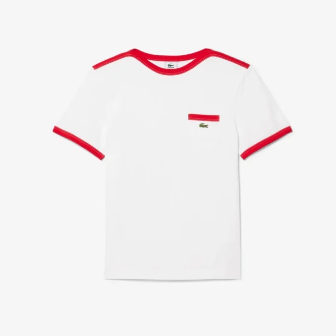 Τ-shirt από βαρύ βαμβάκι με λεπτομέρεια τσέπης