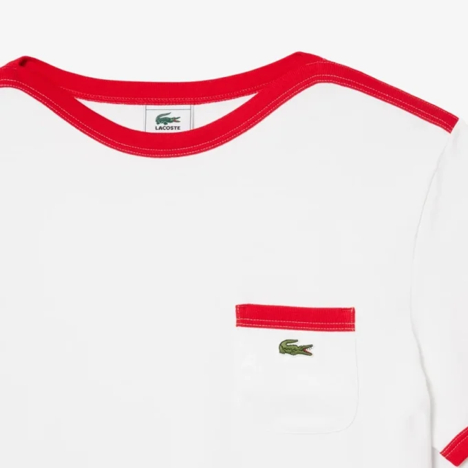 Τ-shirt από βαρύ βαμβάκι με λεπτομέρεια τσέπης