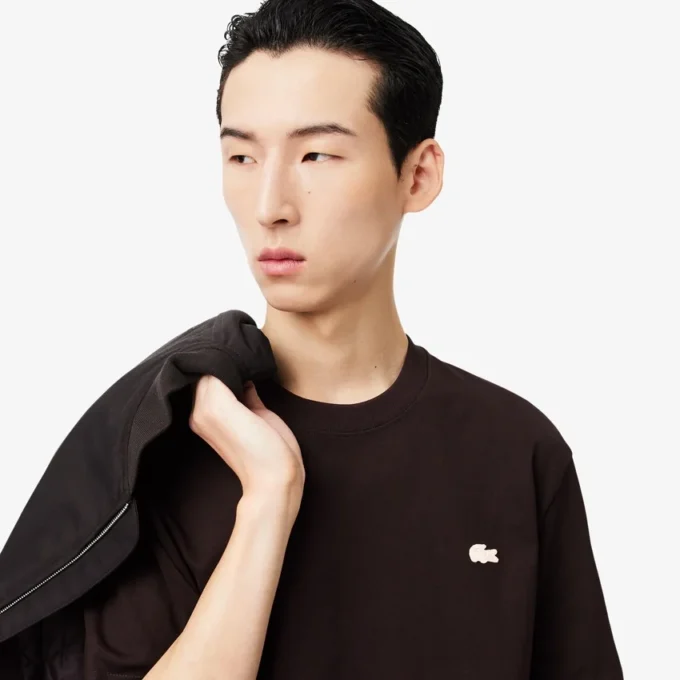 Τ-shirt από βαρύ βαμβάκι με τύπωμα Τ-shirt από βαρύ βαμβάκι με τύπωμα