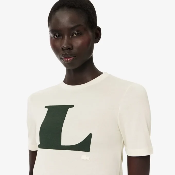 T-shirt με γραφικό σχέδιο από μετάξι Runway T-shirt με γραφικό σχέδιο από μετάξι Runway