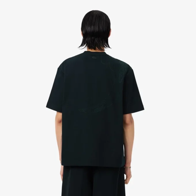 Τ-shirt με κεντημένο κροκόδειλο από την πασαρέλα Τ-shirt με κεντημένο κροκόδειλο από την πασαρέλα