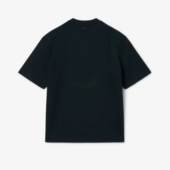 Τ-shirt με κεντημένο κροκόδειλο από την πασαρέλα Τ-shirt με κεντημένο κροκόδειλο από την πασαρέλα